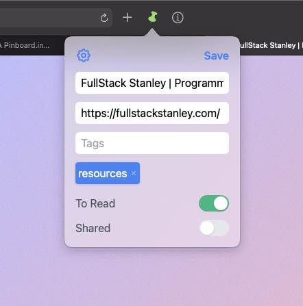 The new Safari extension for MacOS